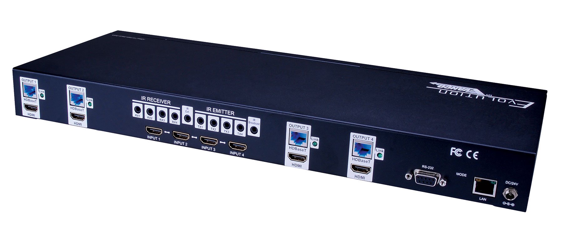 Evolution Hdbaset™ 4x4 Matrix Selector Switch (230ft/70m)