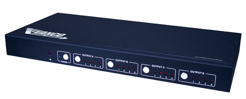 4x4 Hdmi® Coaxial Matrix