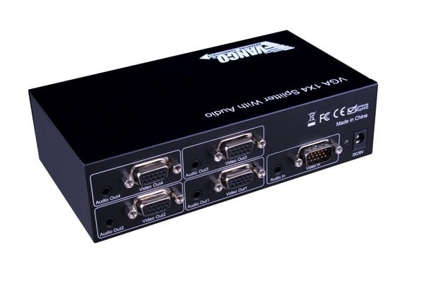S-VGA 1x4 Splitter with Audio