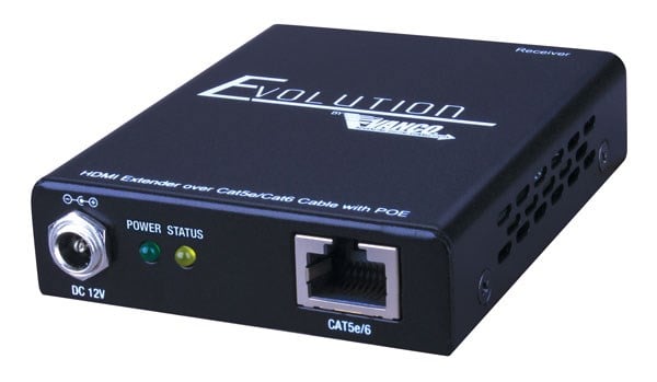 Evolution Ultra Slim Hdmi® Over Single Cat5e/cat6 Cable Extender With Poe