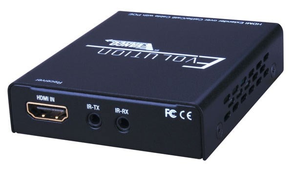 Evolution Ultra Slim Hdmi® Over Single Cat5e/cat6 Cable Extender With Poe