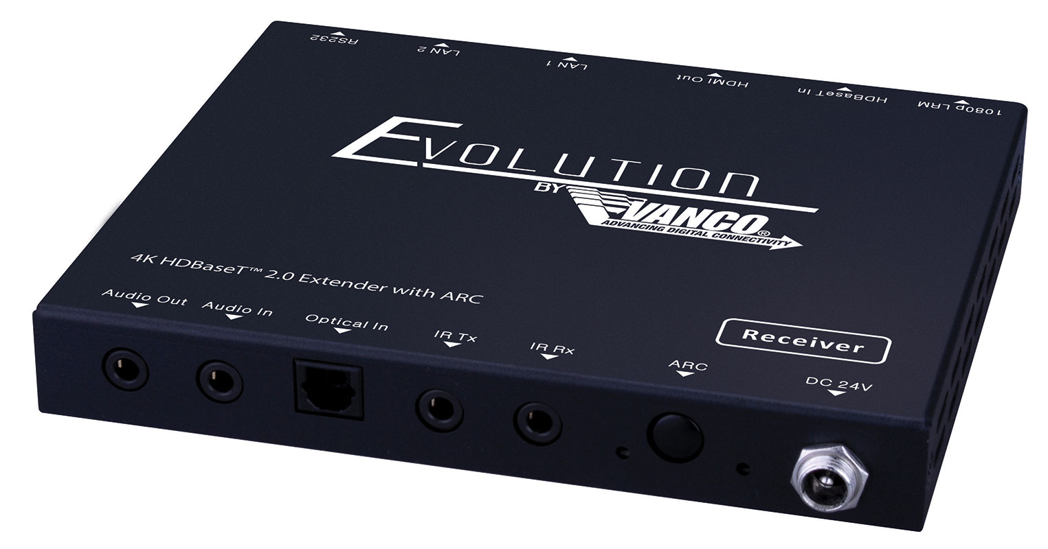 Evolution 4k Hdbaset™ 2.0 Extender With Arc And Digital/analog Audio Breakouts