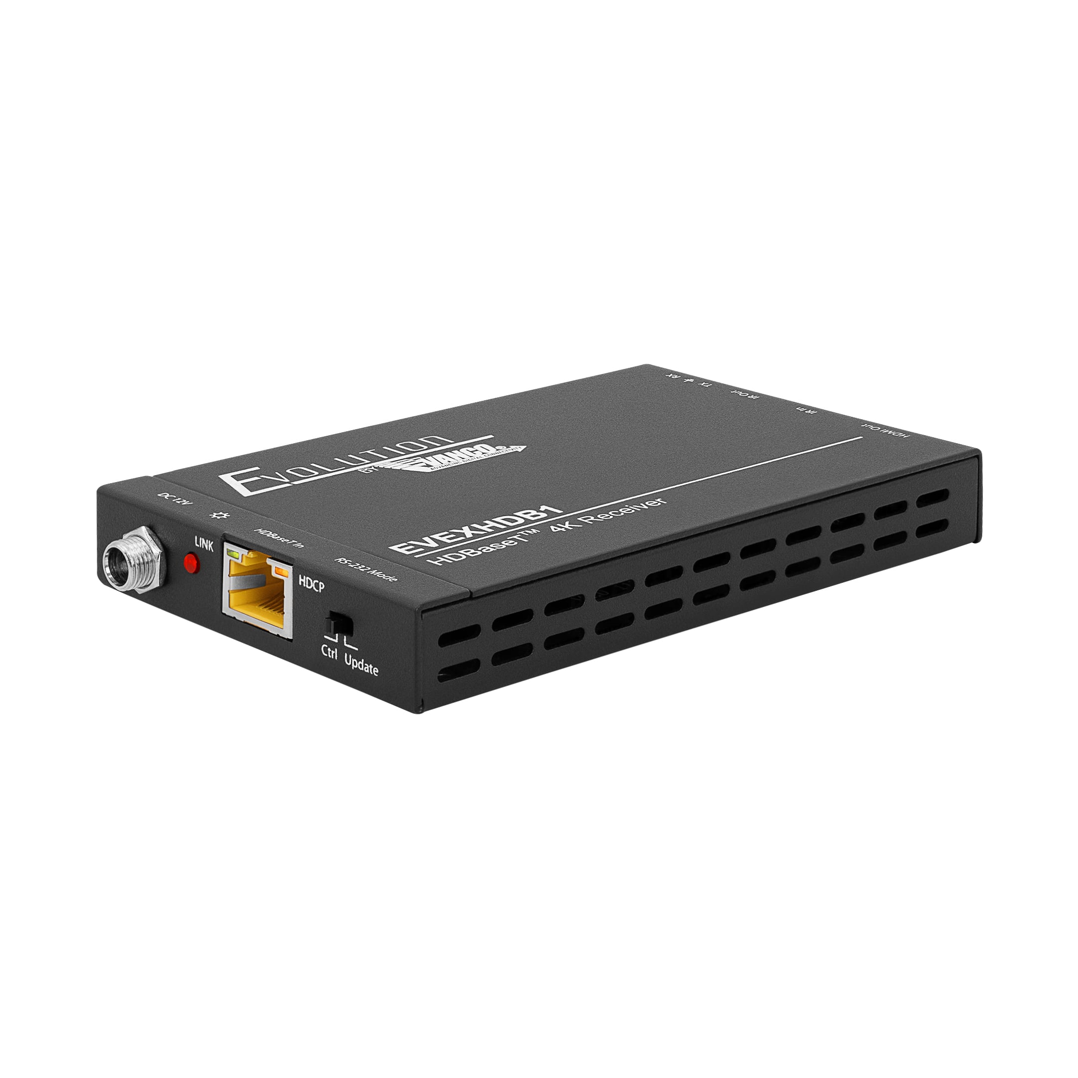 EVEXHDB1-RX-front-angle Evolution Hdbaset™ Extender