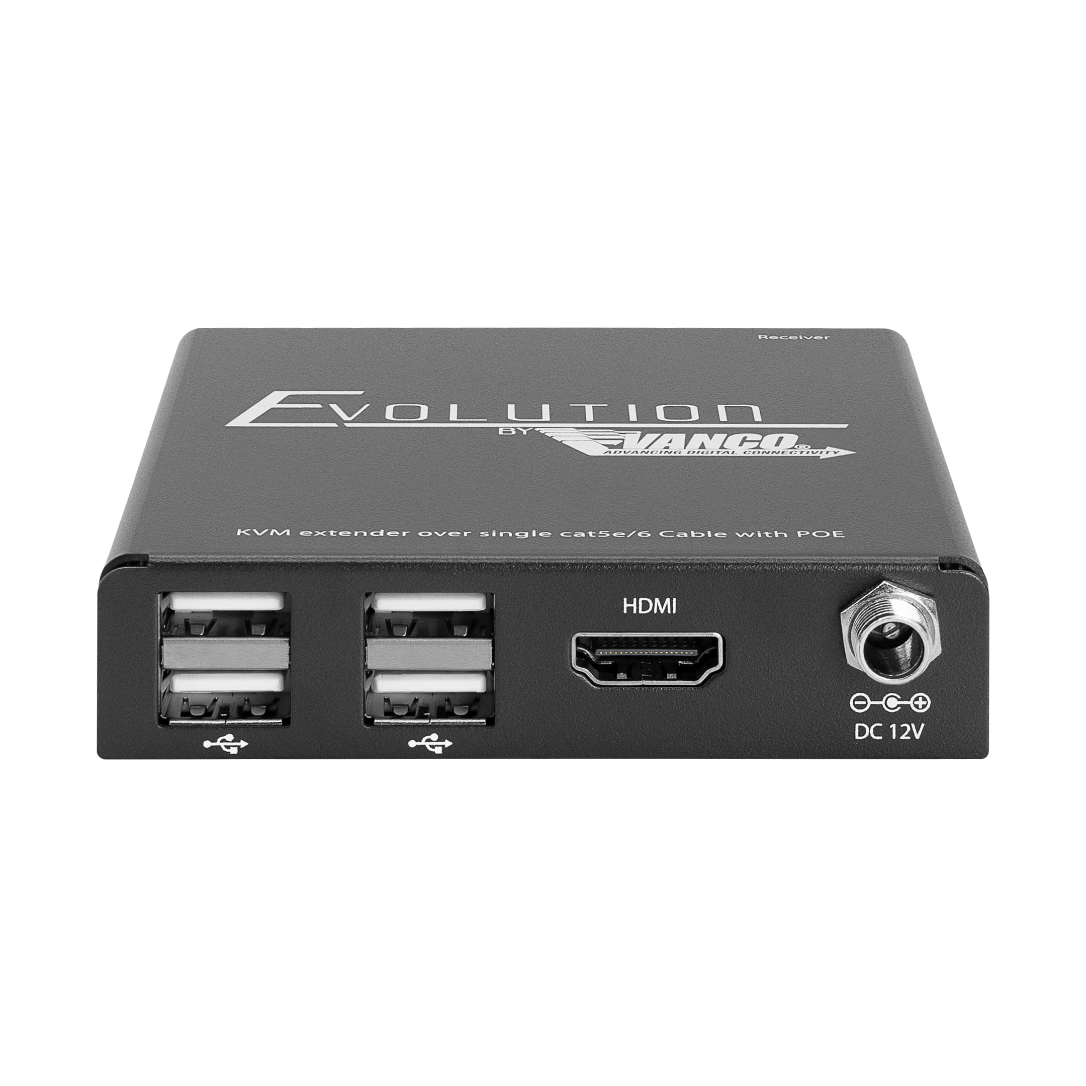 Evolution Hdmi® Extender With Kvm And Poe - RX Front Straight