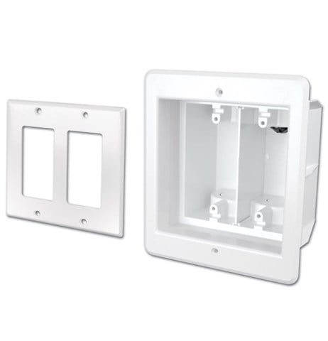 Recessed Dual Gang Indoor InBox™ for Plasma and LCD TVs