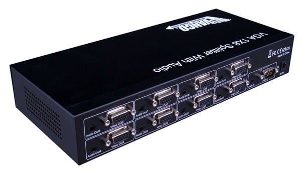 S-VGA 1x8 Splitter with Audio