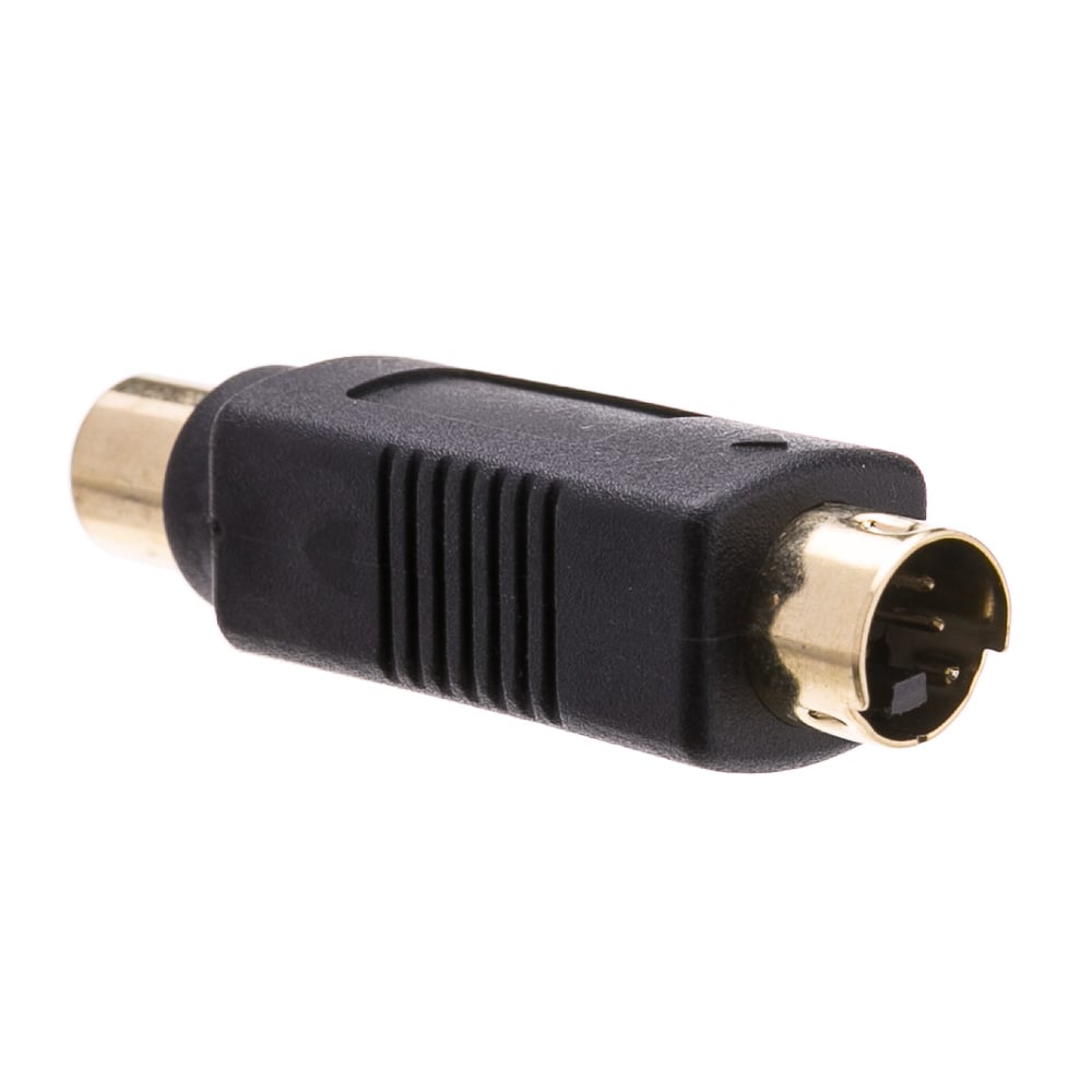 RCA Male To Mini Din 4 Pin Male Plug S-Video Adapter Video Audio Cable Connector
