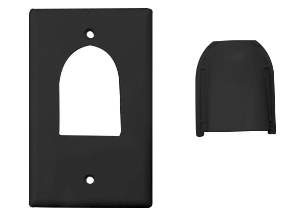 Custom Two Piece Bulk Cable Wall Plates