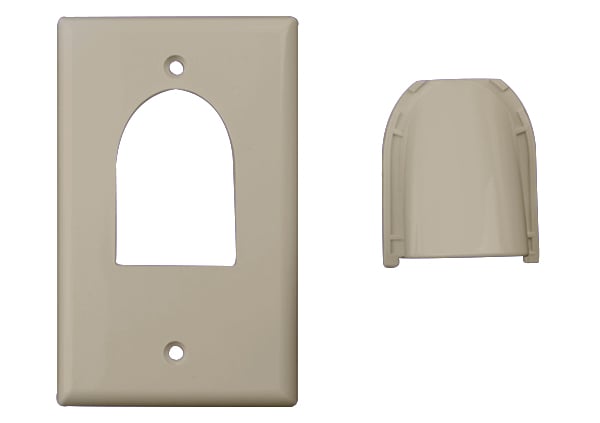 Custom Two Piece Bulk Cable Wall Plates