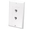 Color Mate® Decor Style Dual Flush Wall Plate