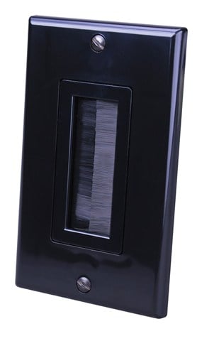 Decor Style Brush Bulk Cable Wall Plates