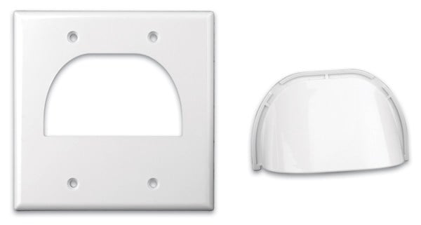 Custom Two Piece Bulk Cable Wall Plates