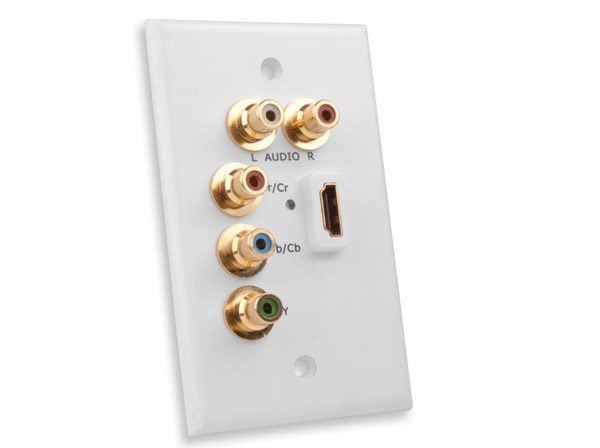 Hdmi® Wall Plate With Component Video Cable
