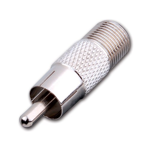 thumbnail image 2 of 4-Pack F-Type Female To RCA Male Coaxial Cable TV Adapter Connectors 2 of 5