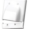 Hinged Bulk Cable Wall Plate