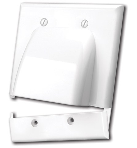 Hinged Bulk Cable Wall Plate