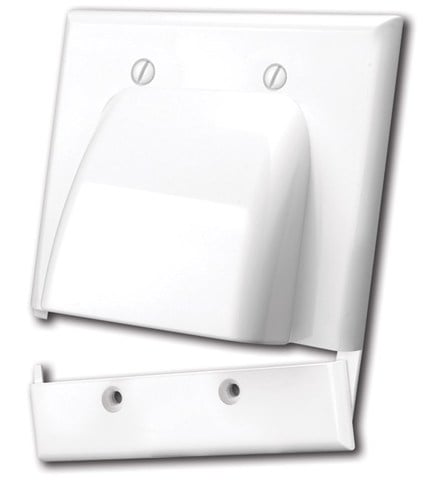 Hinged Bulk Cable Wall Plate