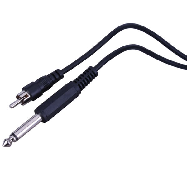 Audio Patch Cable Rca Male Plug To 1/4" Mono Plug