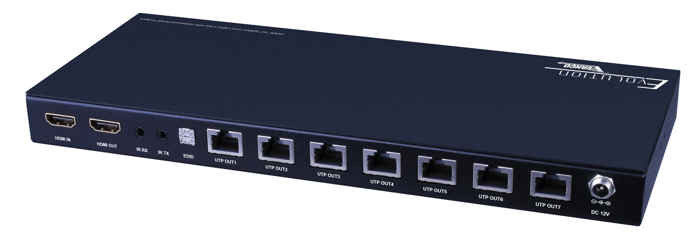 Evolution Hdmi® 1x7 Splitter Over Cat5e/cat6 Cable With Additional Hdmi® Output