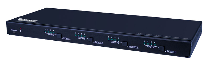 4x3 Hdbaset™ Matrix Selector Switch With Additional Hdmi® Output