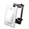 Flat Panel Bulk Cable Wall Plate With Mounting Bracket Kit