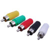 Rca Male Plugs Plastic Shell Color Pack
