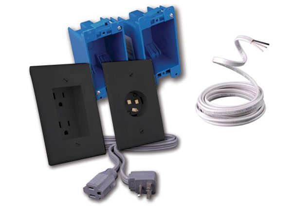 Rapid Link Power™ By Vanco The Complete Install Kit With Romex® Cable Vanco, Black
