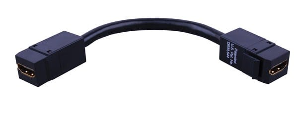 Hdmi® Keystone Insert With Pigtail Vanco, Black