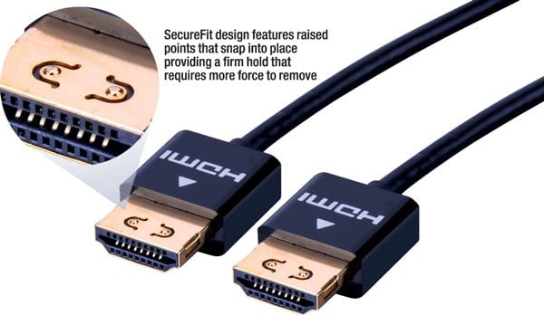 Securefit Ultra Slim Hdmi® High Speed Cable With Ethernet