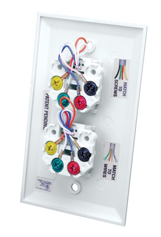 Color Mate® Dual Flush Wall Plate