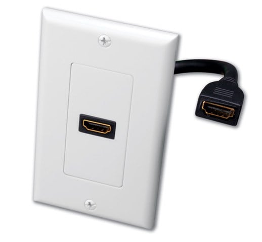 Single Hdmi® Pigtail Decor Wall Plate
