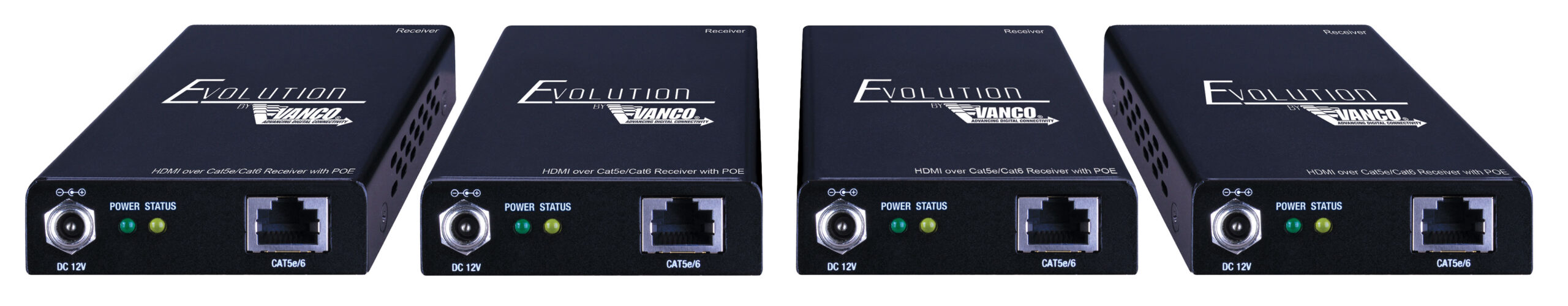 Evolution Hdmi® 4 X 4 Matrix Selector Switch Over Cat5e/cat6 With Poe Receivers