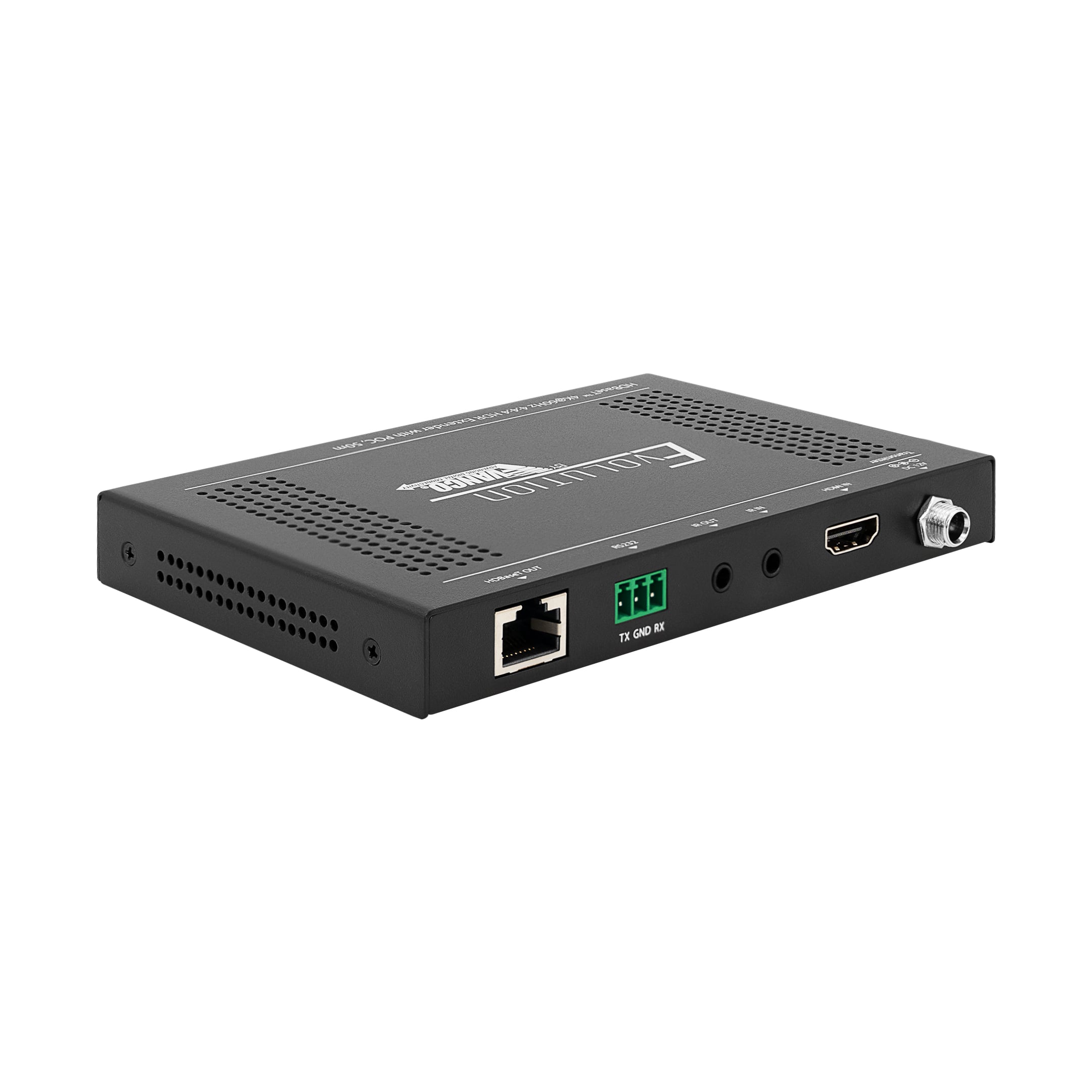 EVEX4K50-TX-back-angle Evolution Hdbaset™ 4k@60hz, 4:4:4 Chroma, Hdr Extender 164ft/50m