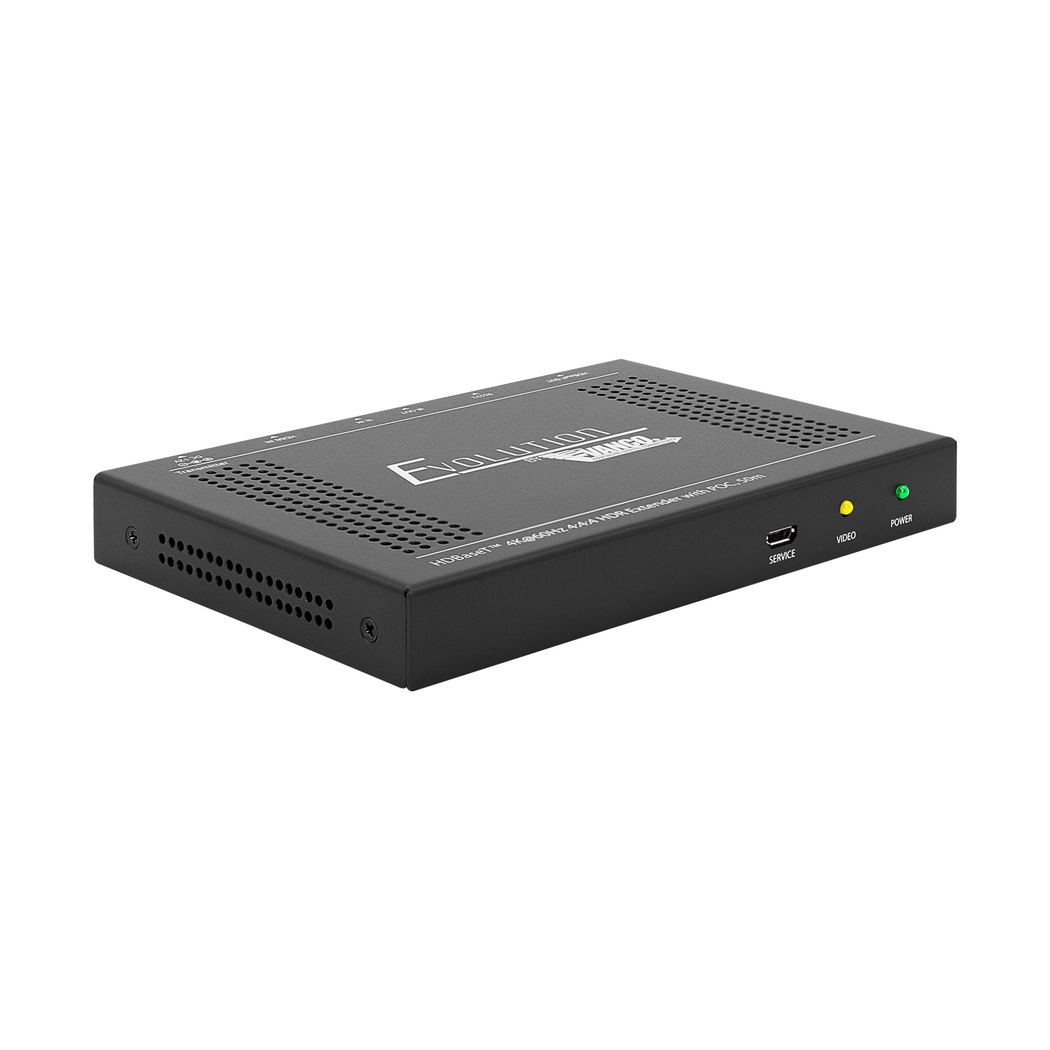 EVEX4K50-TX-front-angle Evolution Hdbaset™ 4k@60hz, 4:4:4 Chroma, Hdr Extender 164ft/50m
