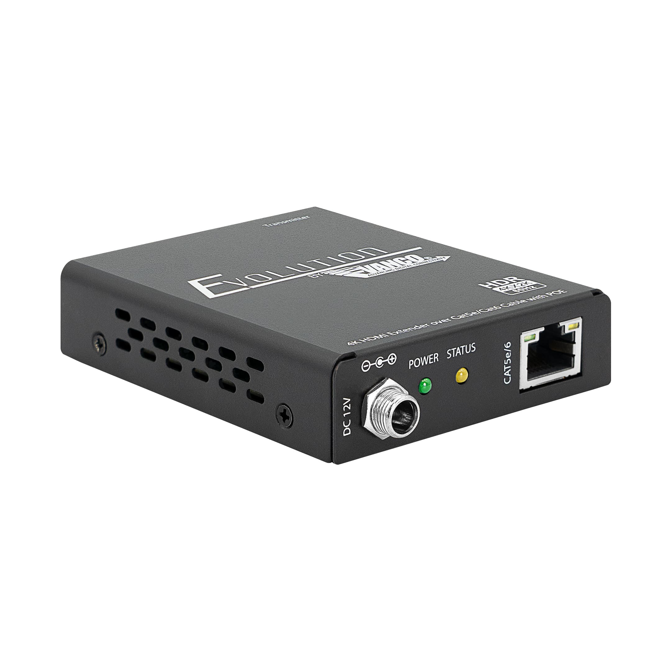 EV4K2006-TX-front-angle Evolution 4k Hdmi Extender - TX Front Angle