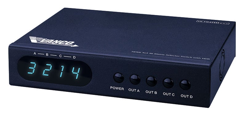 Hdmi® 4x4 4k Matrix Selector Switch With Hdr