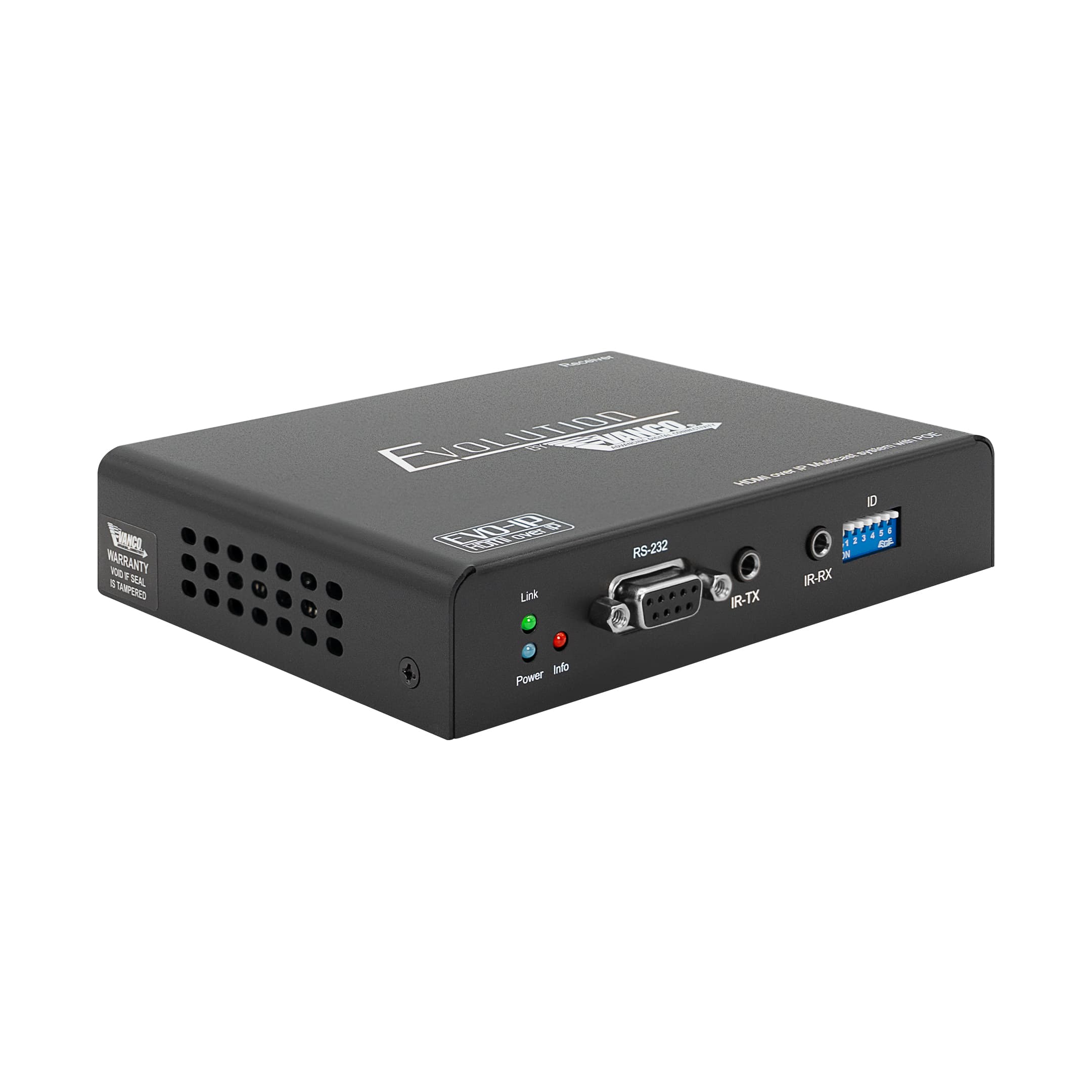 EVOIPRX1-front-angle Evo Ip Receiver - Front Angle
