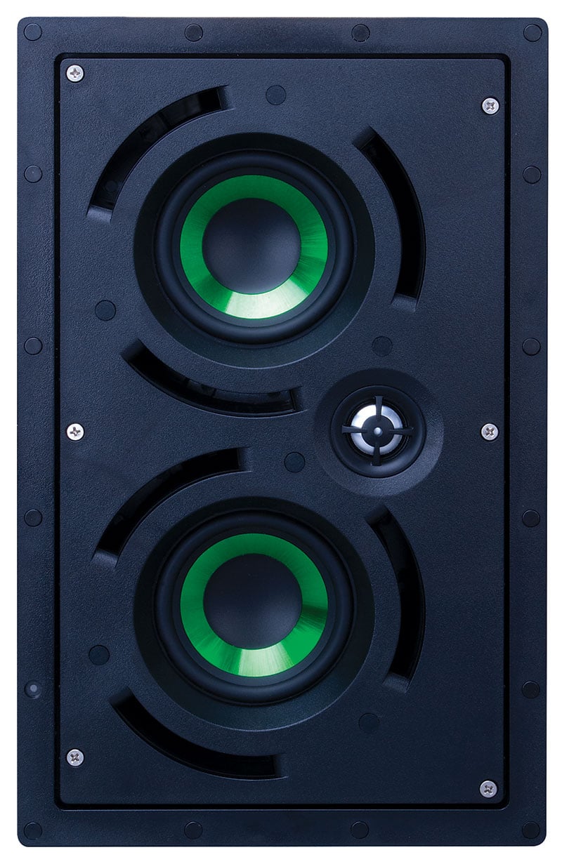 Dual 4" Lcr 2 Way In Wall Speaker