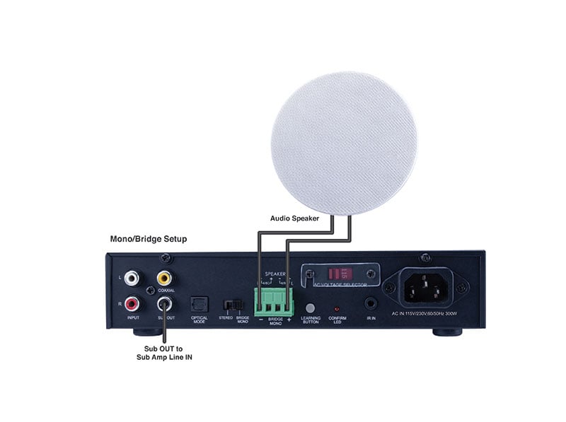 100w, 2 Channel Amplifier