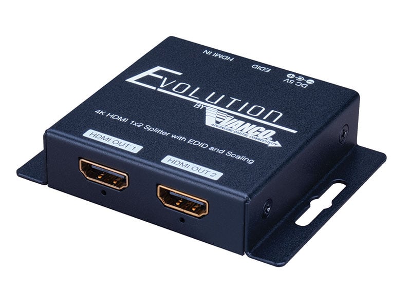 4K HDMI 1x2 Splitter with EDID and Scaling - Vanco International