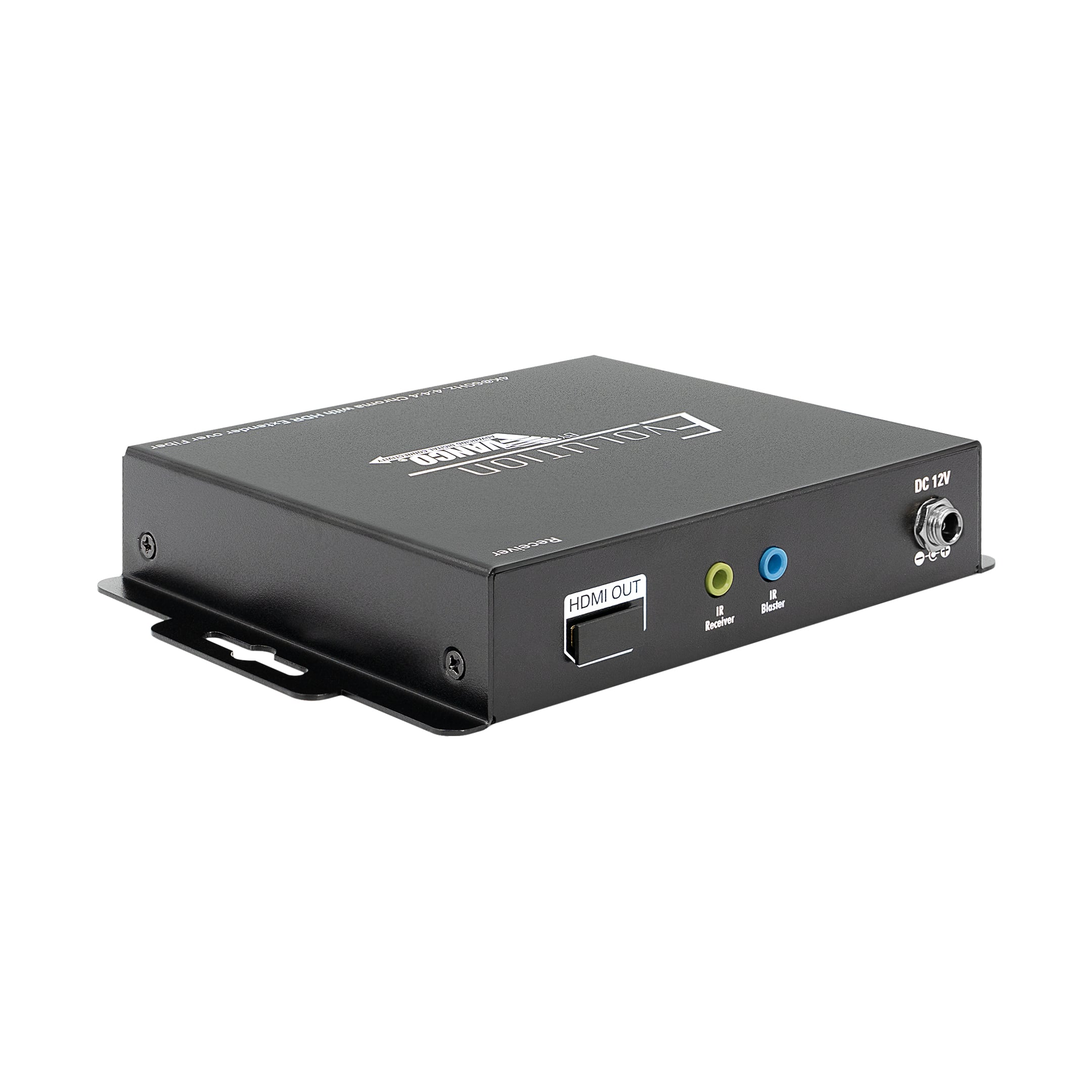 Hdmi Extender Over Fiber With Ir And Rs 232 - RX Back Angle