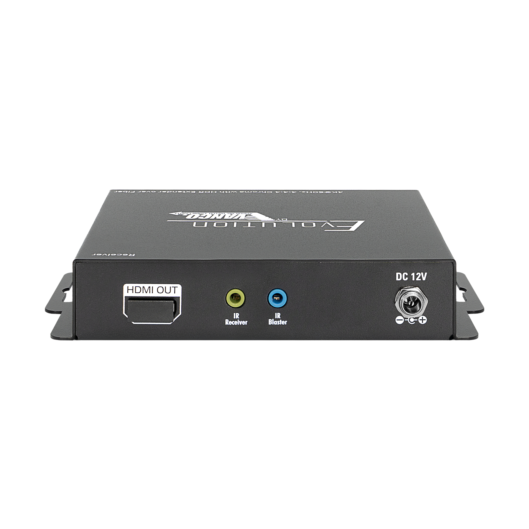 Hdmi Extender Over Fiber With Ir And Rs 232 - RX Back Straight
