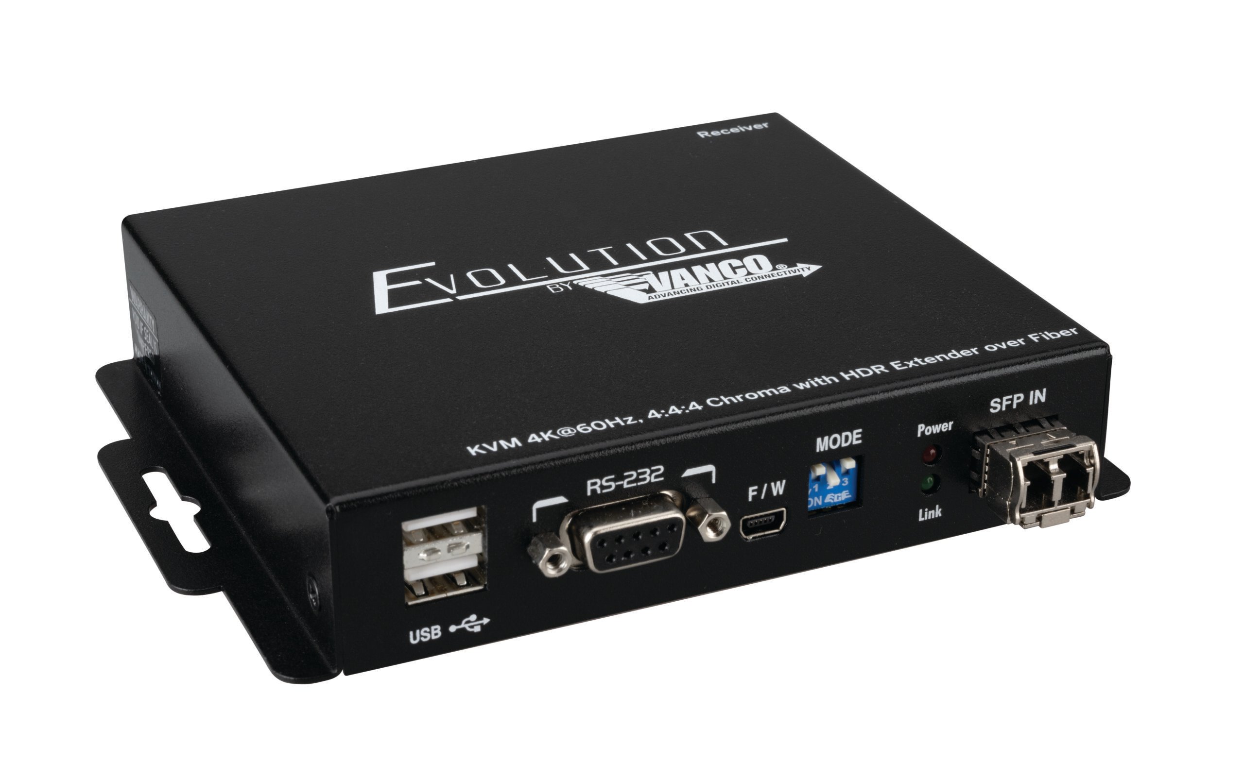 Hdmi® Extender Over Fiber With Kvm Usb Pass Through
