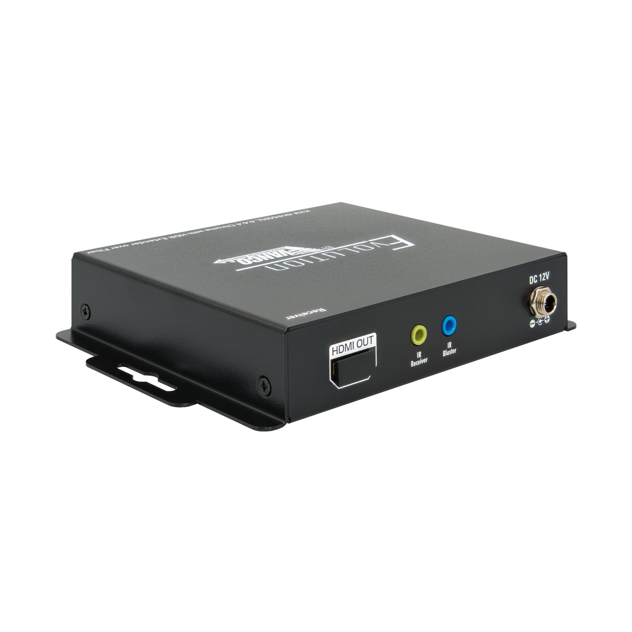 EVEXFBRK1-RX-back-angle Hdmi Extender Over Fiber With Kvm Usb Pass Through - RX Back Angle