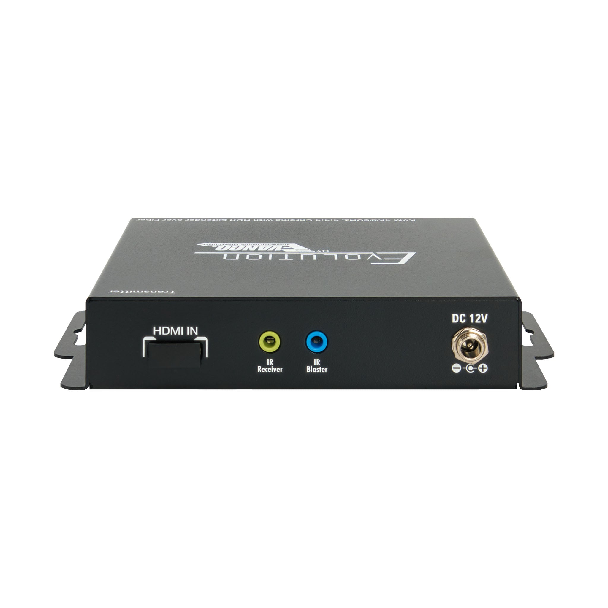 EVEXFBRK1-TX-back-straight Hdmi Extender Over Fiber With Kvm Usb Pass Through - TX Back Straight