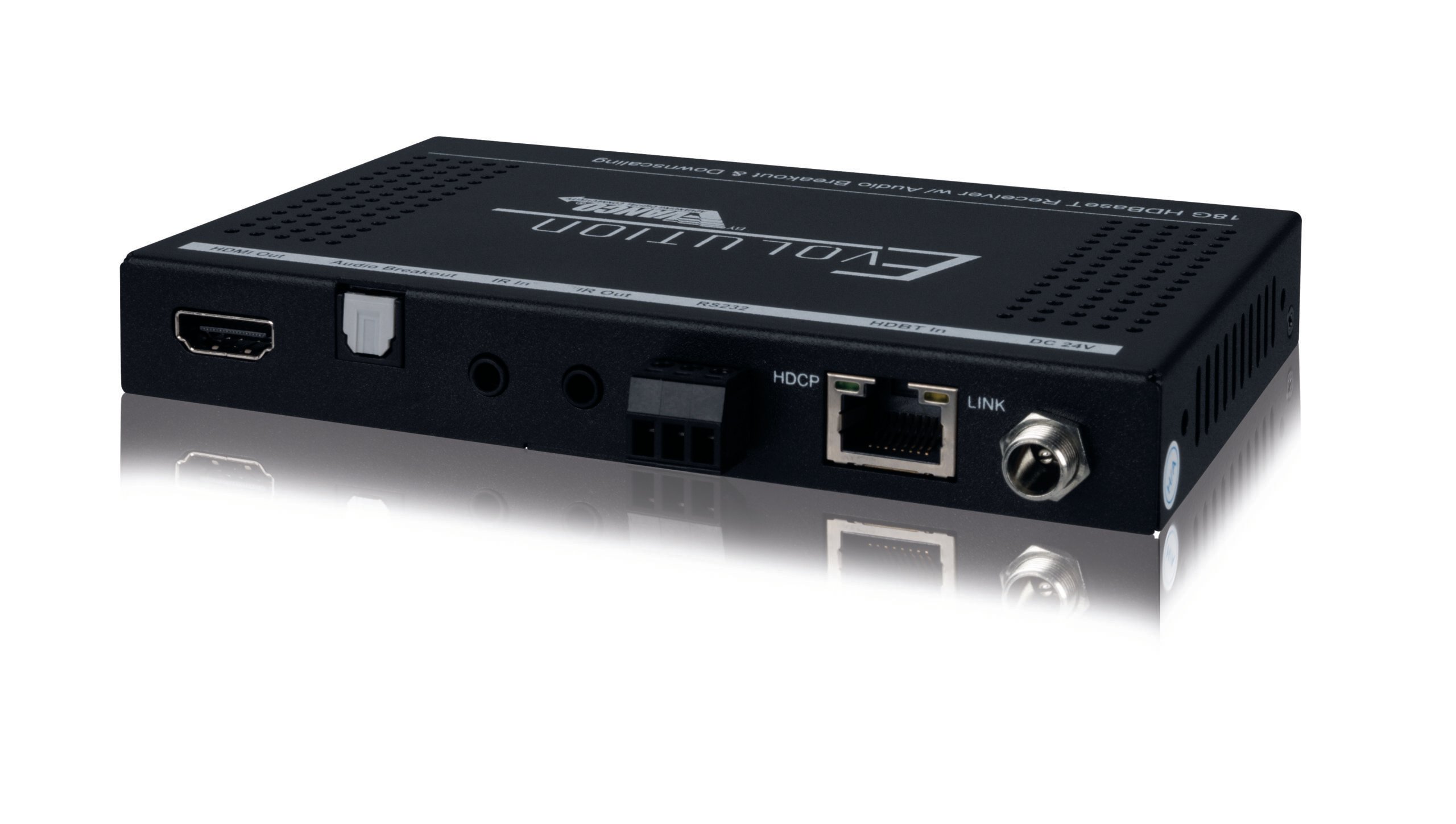 4k Hdr Hdbaset Receiver With Poc, Downscaling, Arc, Ir And Rs 232