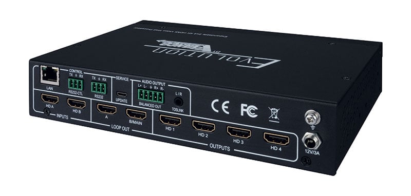 Expandable 4k 2x4 Hdmi® Video Wall Processor