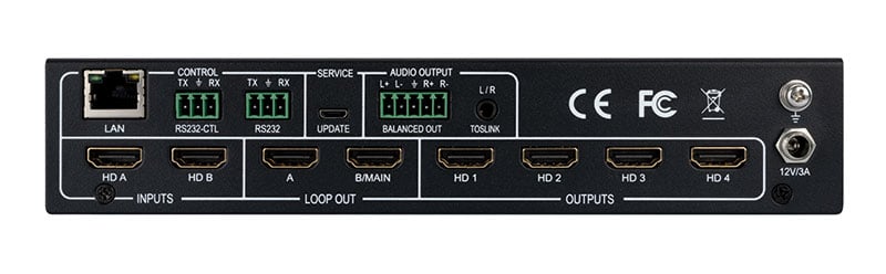 Expandable 4k 2x4 Hdmi® Video Wall Processor