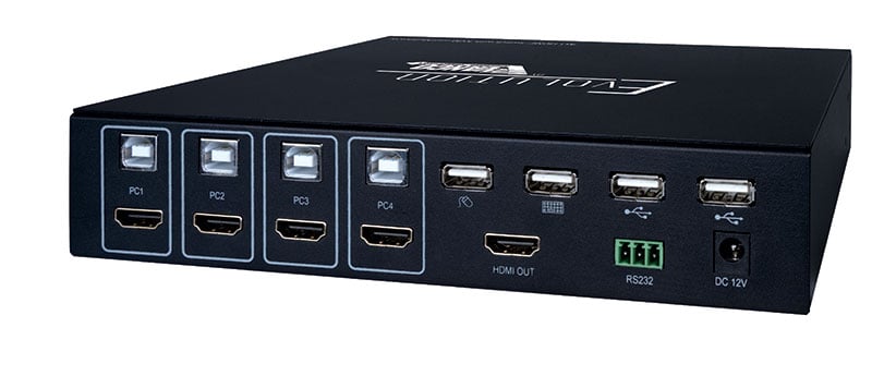 4k 4x1 Hdmi Switch With Quad View And Kvm Usb Control