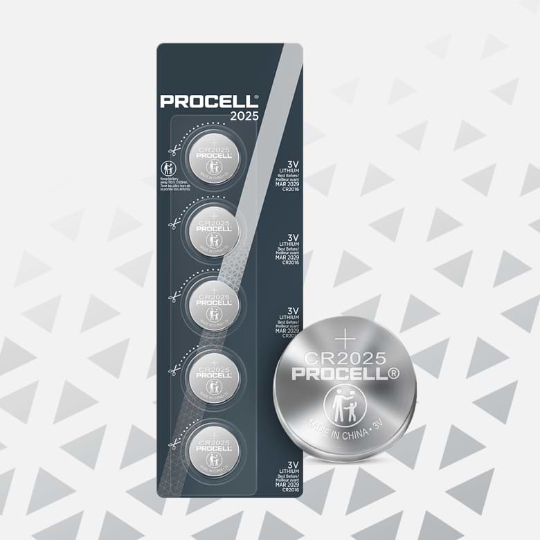 Procell Lithium Coin Cr2025, 3v